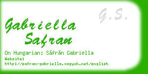 gabriella safran business card